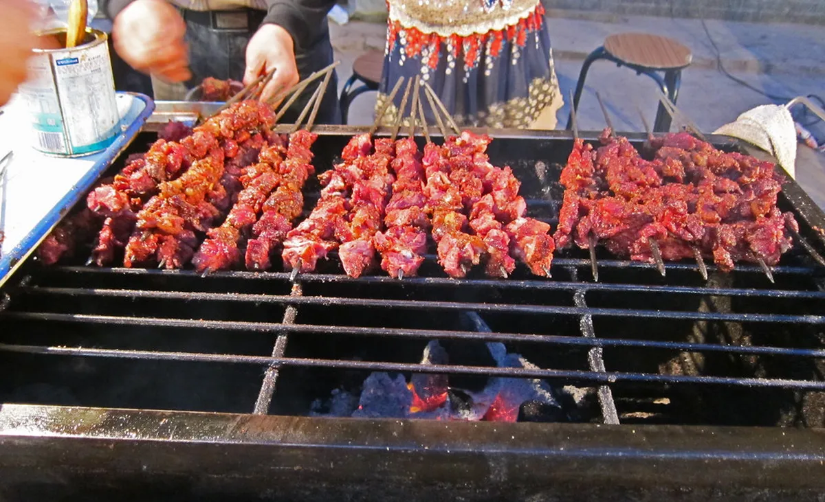 4. Lamb Skewers: A Must-Try in the Food Markets